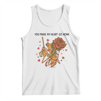 Marcus The Worm Valentine Meme Tank Top You Make My Heart Go Honk - Wonder Print Shop