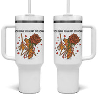 Marcus The Worm Valentine Meme Tumbler With Handle You Make My Heart Go Honk - Wonder Print Shop