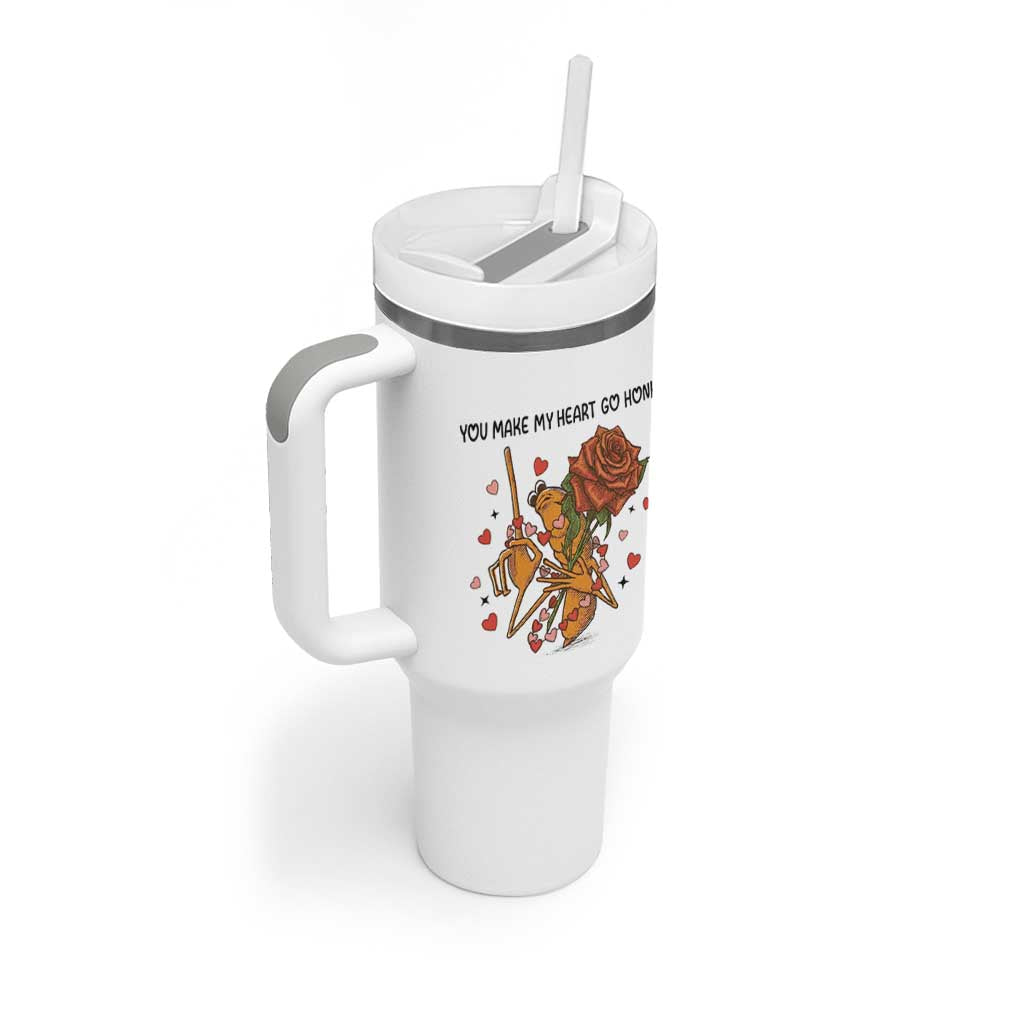 Marcus The Worm Valentine Meme Tumbler With Handle You Make My Heart Go Honk - Wonder Print Shop