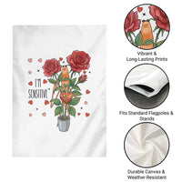 Marcus The Worm Valentine Meme Garden Flag I Am Senstive - Wonder Print Shop