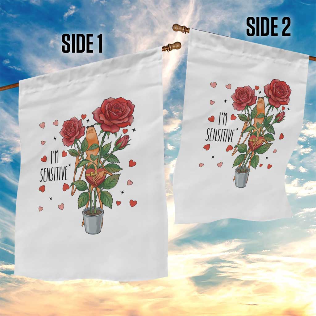 Marcus The Worm Valentine Meme Garden Flag I Am Senstive - Wonder Print Shop
