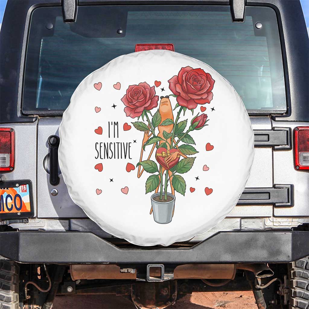 Marcus The Worm Valentine Meme Spare Tire Cover I Am Senstive - Wonder Print Shop