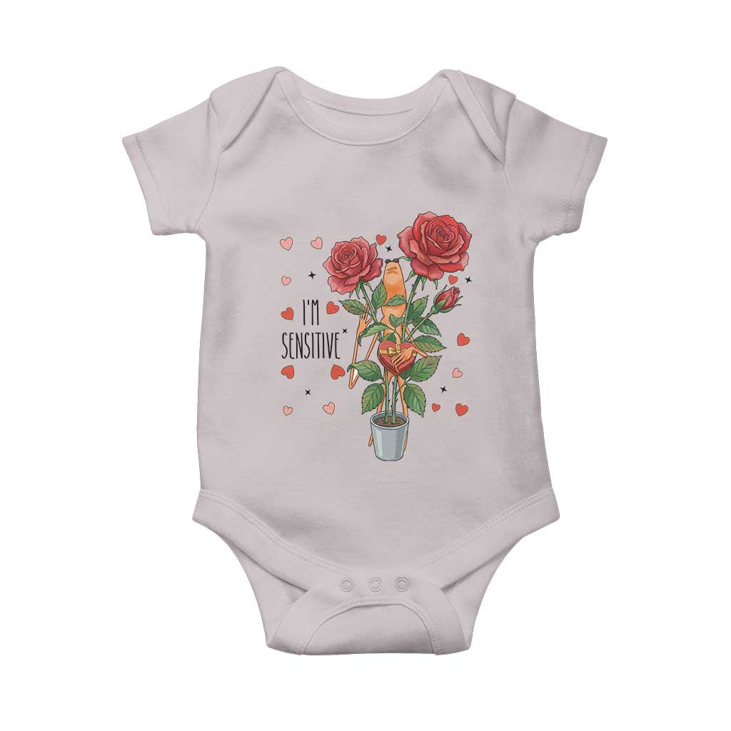 Marcus The Worm Valentine Meme Baby Onesie I Am Senstive - Wonder Print Shop