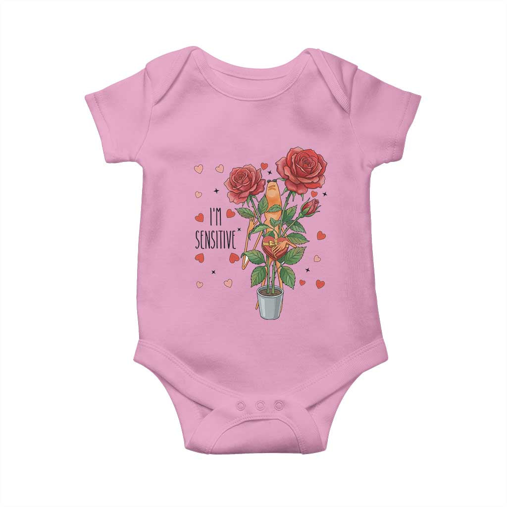Marcus The Worm Valentine Meme Baby Onesie I Am Senstive - Wonder Print Shop