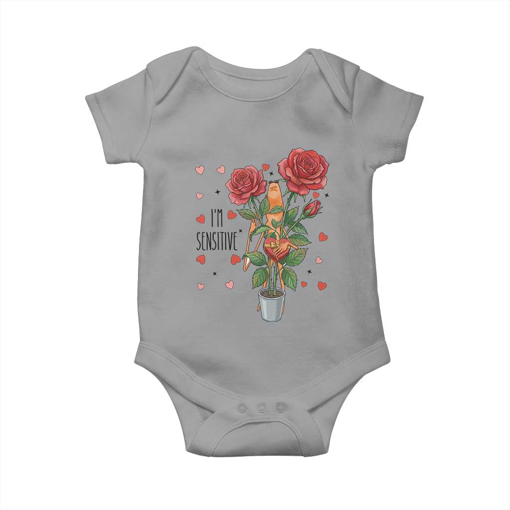 Marcus The Worm Valentine Meme Baby Onesie I Am Senstive - Wonder Print Shop