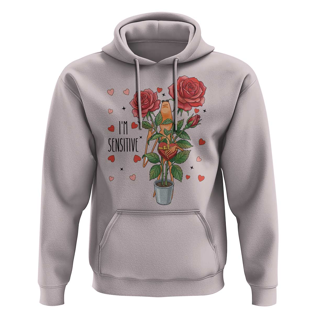 Marcus The Worm Valentine Meme Hoodie I Am Senstive - Wonder Print Shop