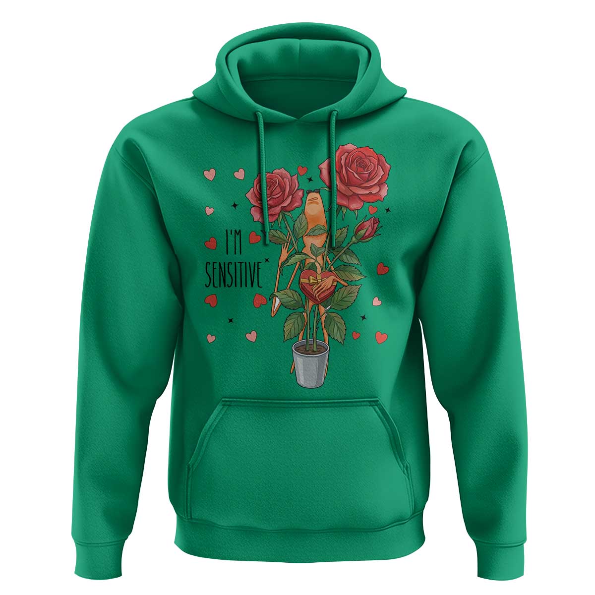 Marcus The Worm Valentine Meme Hoodie I Am Senstive - Wonder Print Shop