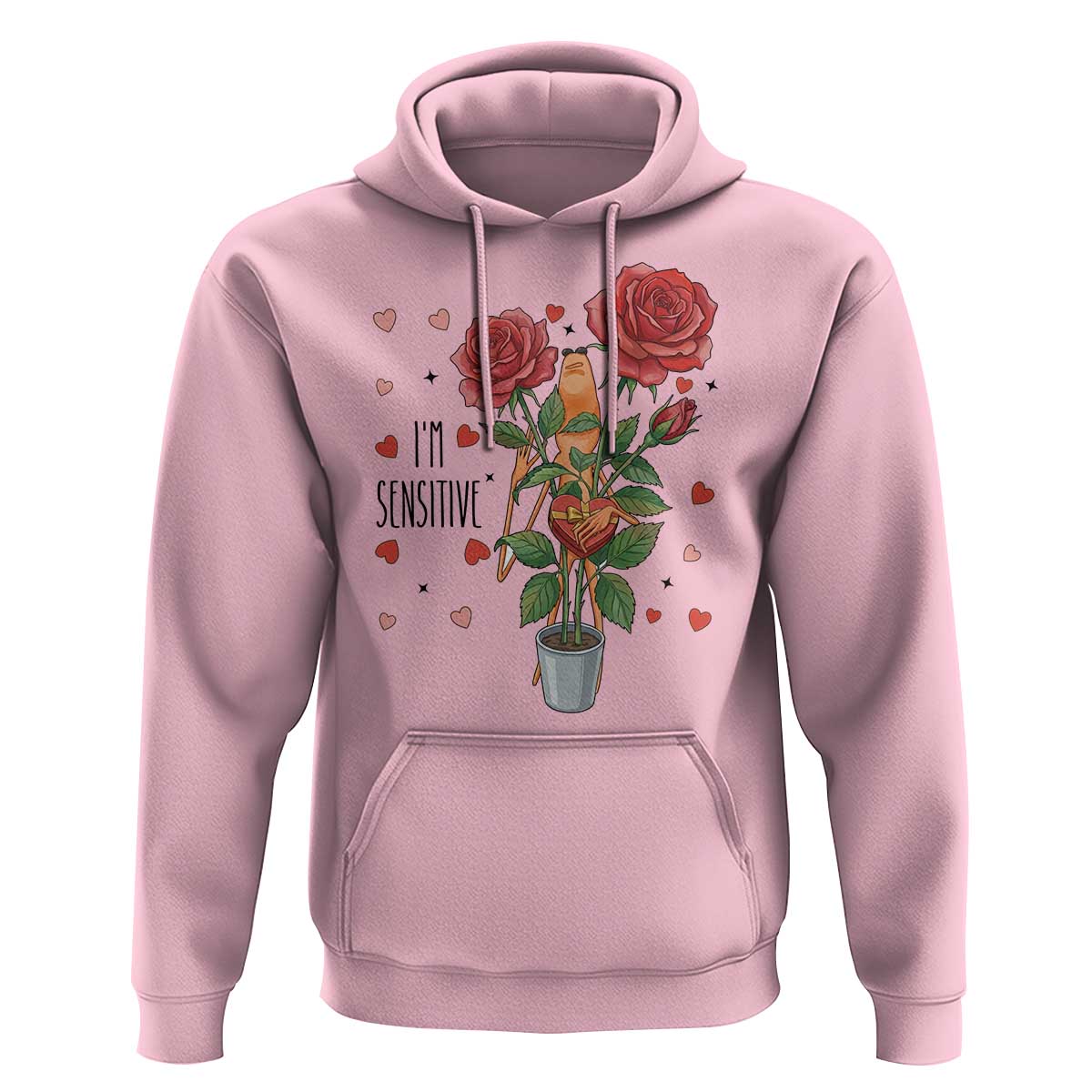Marcus The Worm Valentine Meme Hoodie I Am Senstive - Wonder Print Shop