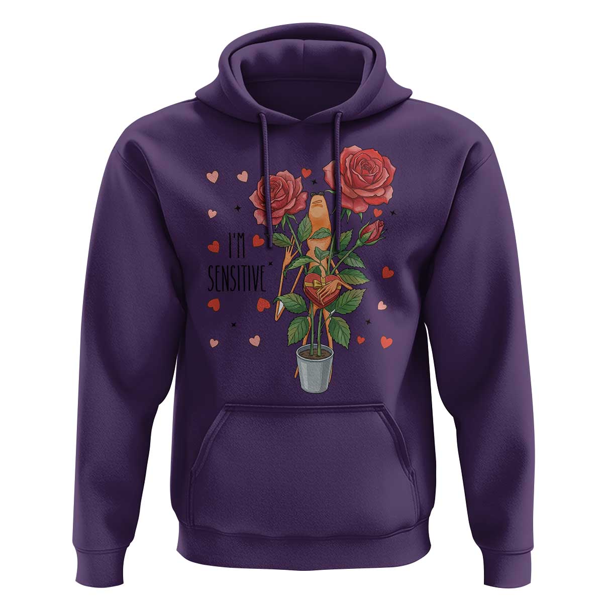 Marcus The Worm Valentine Meme Hoodie I Am Senstive - Wonder Print Shop