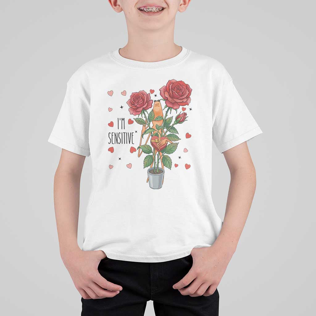 Marcus The Worm Valentine Meme T Shirt For Kid I Am Senstive - Wonder Print Shop