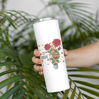 Marcus The Worm Valentine Meme Skinny Tumbler I Am Senstive - Wonder Print Shop