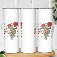 Marcus The Worm Valentine Meme Skinny Tumbler I Am Senstive - Wonder Print Shop