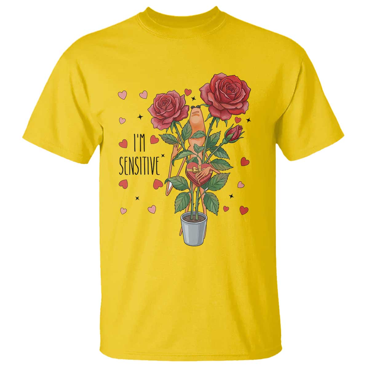 Marcus The Worm Valentine Meme T Shirt I Am Senstive - Wonder Print Shop