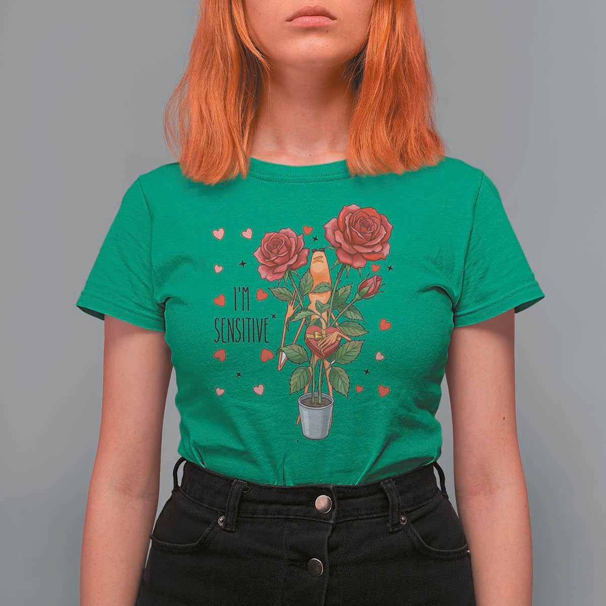 Marcus The Worm Valentine Meme T Shirt For Women I Am Senstive - Wonder Print Shop