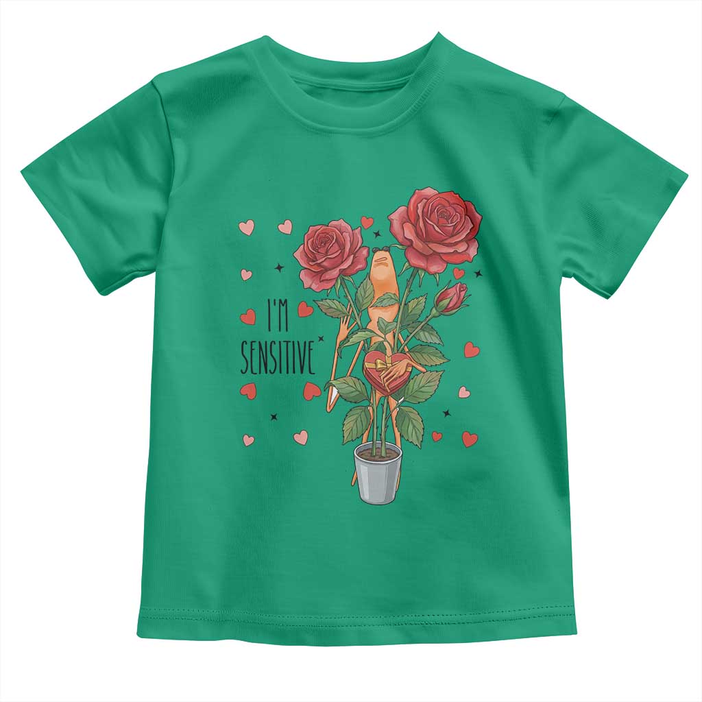Marcus The Worm Valentine Meme Toddler T Shirt I Am Senstive - Wonder Print Shop