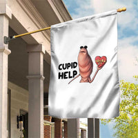 Marcus The Worm Valentine Meme Garden Flag Cupid Help - Wonder Print Shop