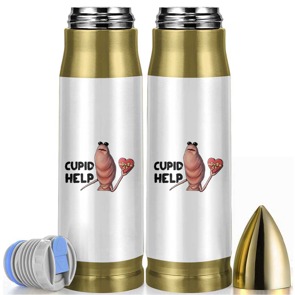 Marcus The Worm Valentine Meme Bullet Tumbler Cupid Help - Wonder Print Shop