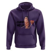 Marcus The Worm Valentine Meme Hoodie Cupid Help - Wonder Print Shop