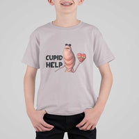 Marcus The Worm Valentine Meme T Shirt For Kid Cupid Help - Wonder Print Shop