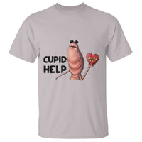 Marcus The Worm Valentine Meme T Shirt Cupid Help - Wonder Print Shop