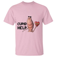 Marcus The Worm Valentine Meme T Shirt Cupid Help - Wonder Print Shop