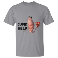 Marcus The Worm Valentine Meme T Shirt Cupid Help - Wonder Print Shop