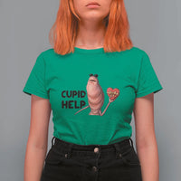 Marcus The Worm Valentine Meme T Shirt For Women Cupid Help - Wonder Print Shop