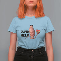 Marcus The Worm Valentine Meme T Shirt For Women Cupid Help - Wonder Print Shop