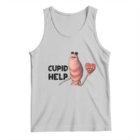Marcus The Worm Valentine Meme Tank Top Cupid Help - Wonder Print Shop