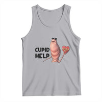 Marcus The Worm Valentine Meme Tank Top Cupid Help - Wonder Print Shop