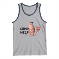 Marcus The Worm Valentine Meme Tank Top Cupid Help - Wonder Print Shop