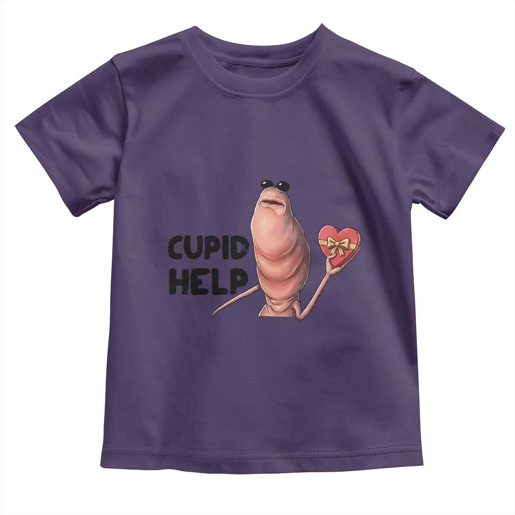 Marcus The Worm Valentine Meme Toddler T Shirt Cupid Help - Wonder Print Shop