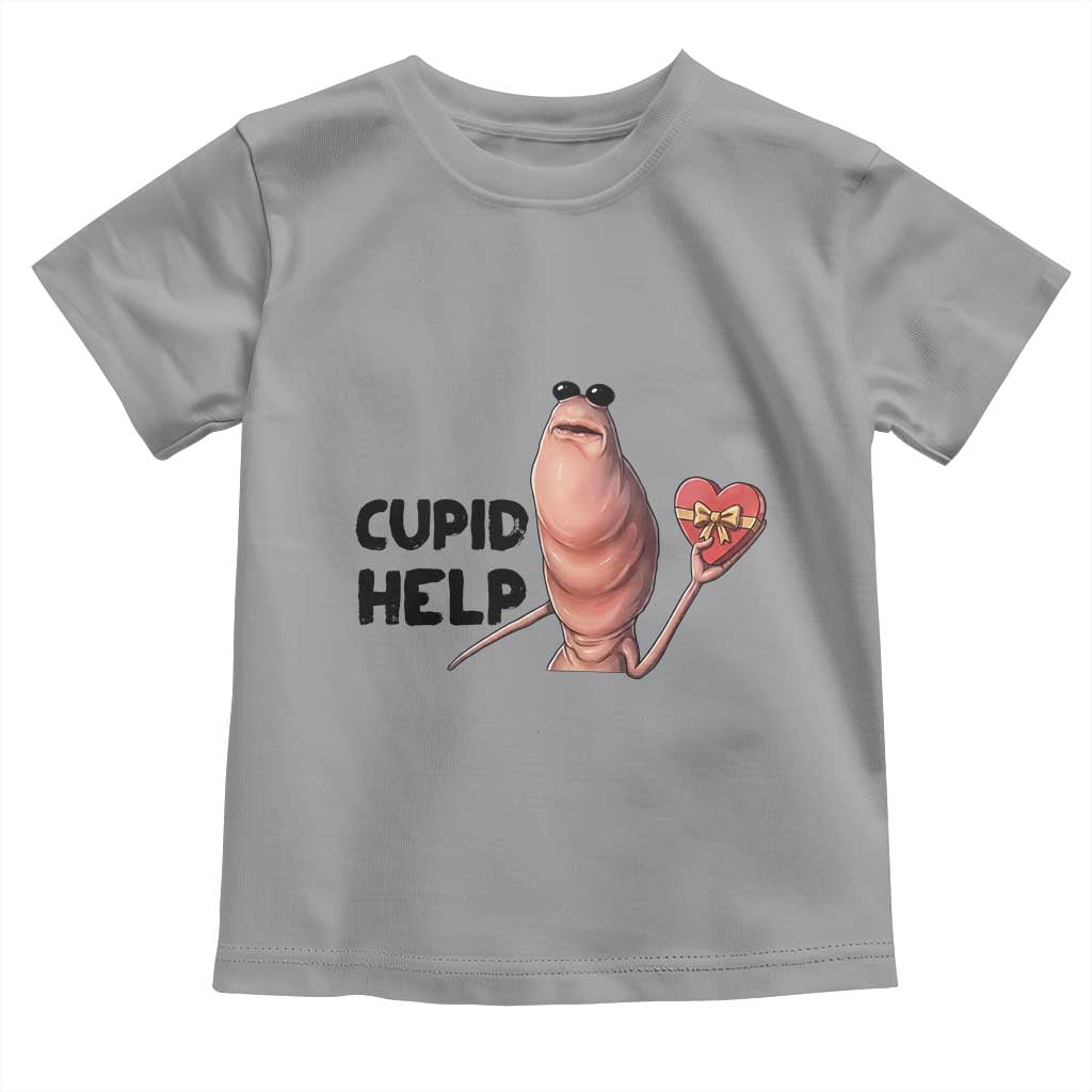 Marcus The Worm Valentine Meme Toddler T Shirt Cupid Help - Wonder Print Shop