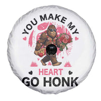 You Make My Heart Go Honk Spare Tire Cover Funny Bigfoot Valentine Meme - Wonder Print Shop