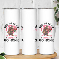 You Make My Heart Go Honk Skinny Tumbler Funny Bigfoot Valentine Meme - Wonder Print Shop