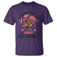 You Make My Heart Go Honk T Shirt Funny Bigfoot Valentine Meme - Wonder Print Shop