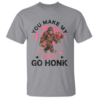 You Make My Heart Go Honk T Shirt Funny Bigfoot Valentine Meme - Wonder Print Shop