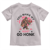 You Make My Heart Go Honk Toddler T Shirt Funny Bigfoot Valentine Meme - Wonder Print Shop