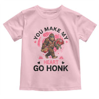 You Make My Heart Go Honk Toddler T Shirt Funny Bigfoot Valentine Meme - Wonder Print Shop