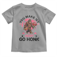You Make My Heart Go Honk Toddler T Shirt Funny Bigfoot Valentine Meme - Wonder Print Shop
