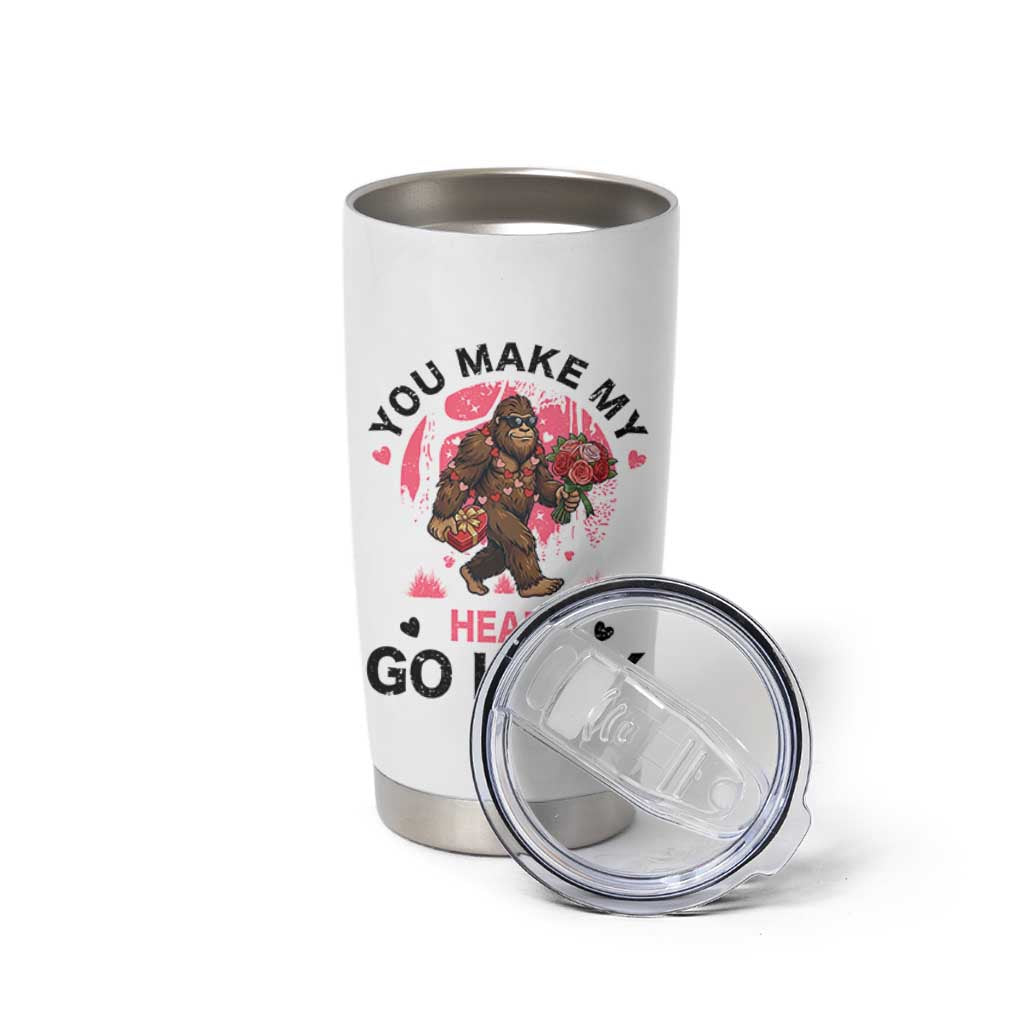 You Make My Heart Go Honk Tumbler Cup Funny Bigfoot Valentine Meme - Wonder Print Shop