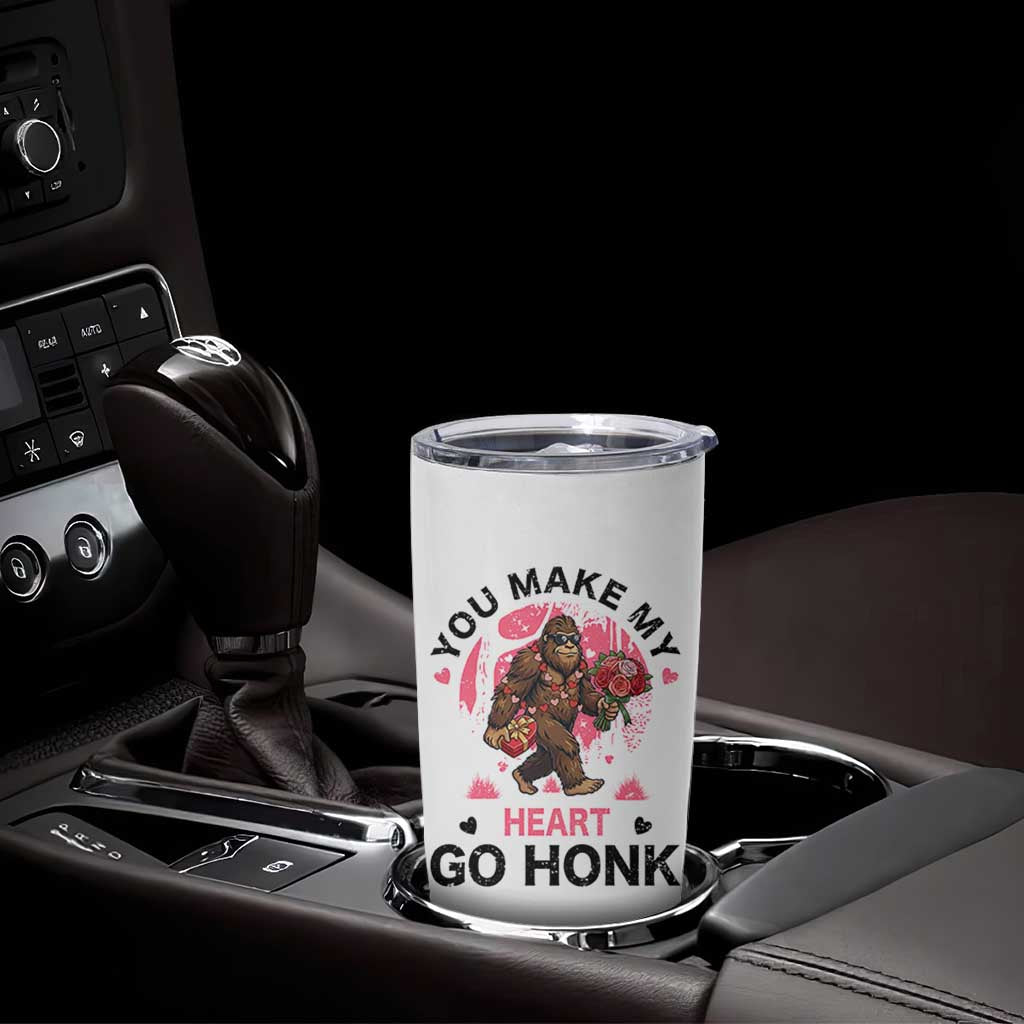 You Make My Heart Go Honk Tumbler Cup Funny Bigfoot Valentine Meme - Wonder Print Shop