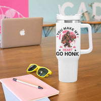 You Make My Heart Go Honk Tumbler With Handle Funny Bigfoot Valentine Meme - undefined