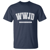 Funny Christian T Shirt WWJD Probably Flip Tables - Wonder Print Shop
