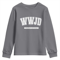 Funny Christian Youth Sweatshirt WWJD Probably Flip Tables - Wonder Print Shop