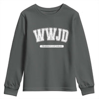 Funny Christian Youth Sweatshirt WWJD Probably Flip Tables - Wonder Print Shop