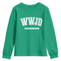 Funny Christian Youth Sweatshirt WWJD Probably Flip Tables - Wonder Print Shop