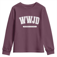 Funny Christian Youth Sweatshirt WWJD Probably Flip Tables - Wonder Print Shop