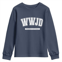 Funny Christian Youth Sweatshirt WWJD Probably Flip Tables - Wonder Print Shop