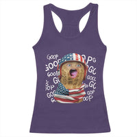 Burnt Peanut Goop Racerback Tank Top Patriotic American Flag - Wonder Print Shop